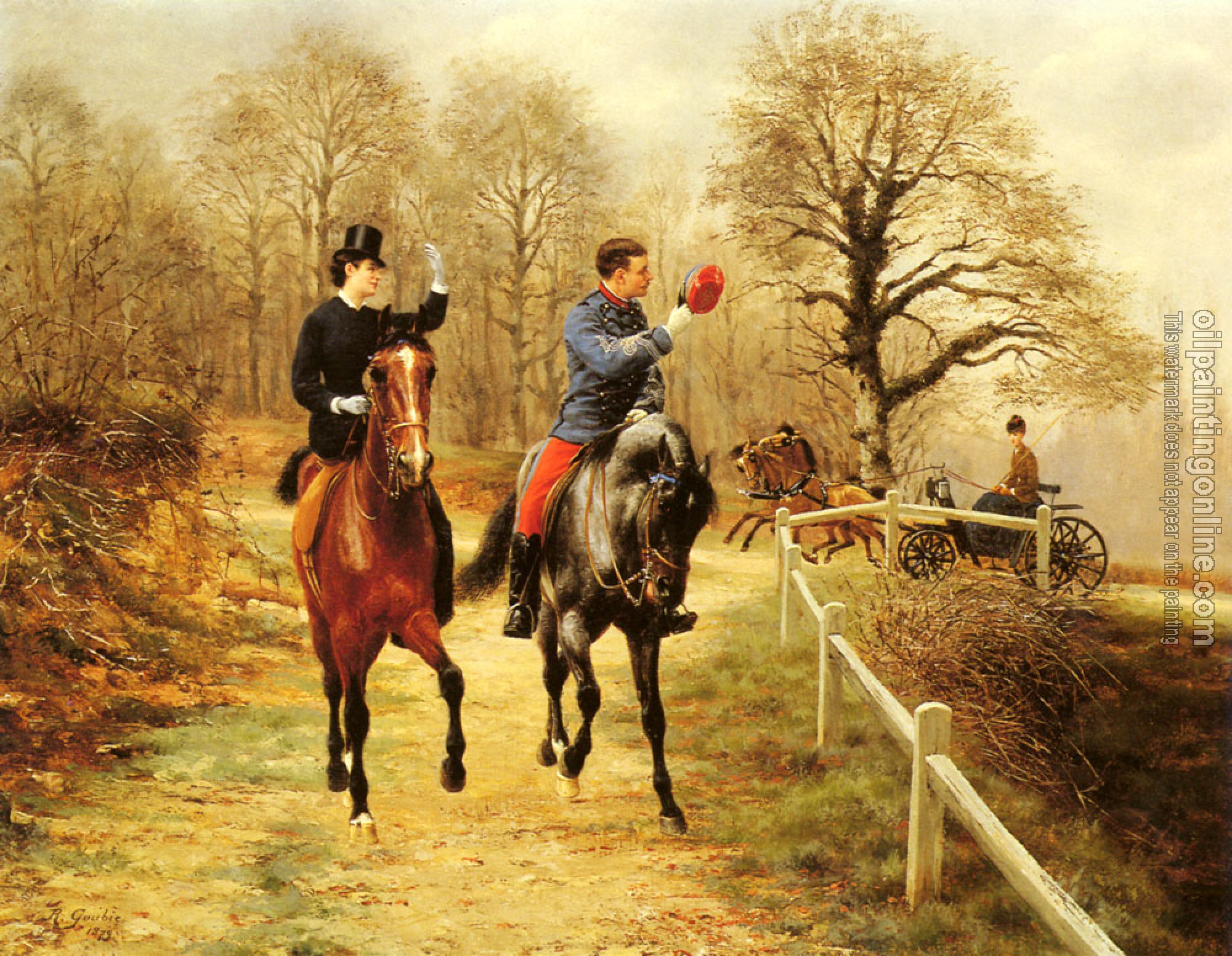 Jean Richard Goubie - An Afternoon Ride